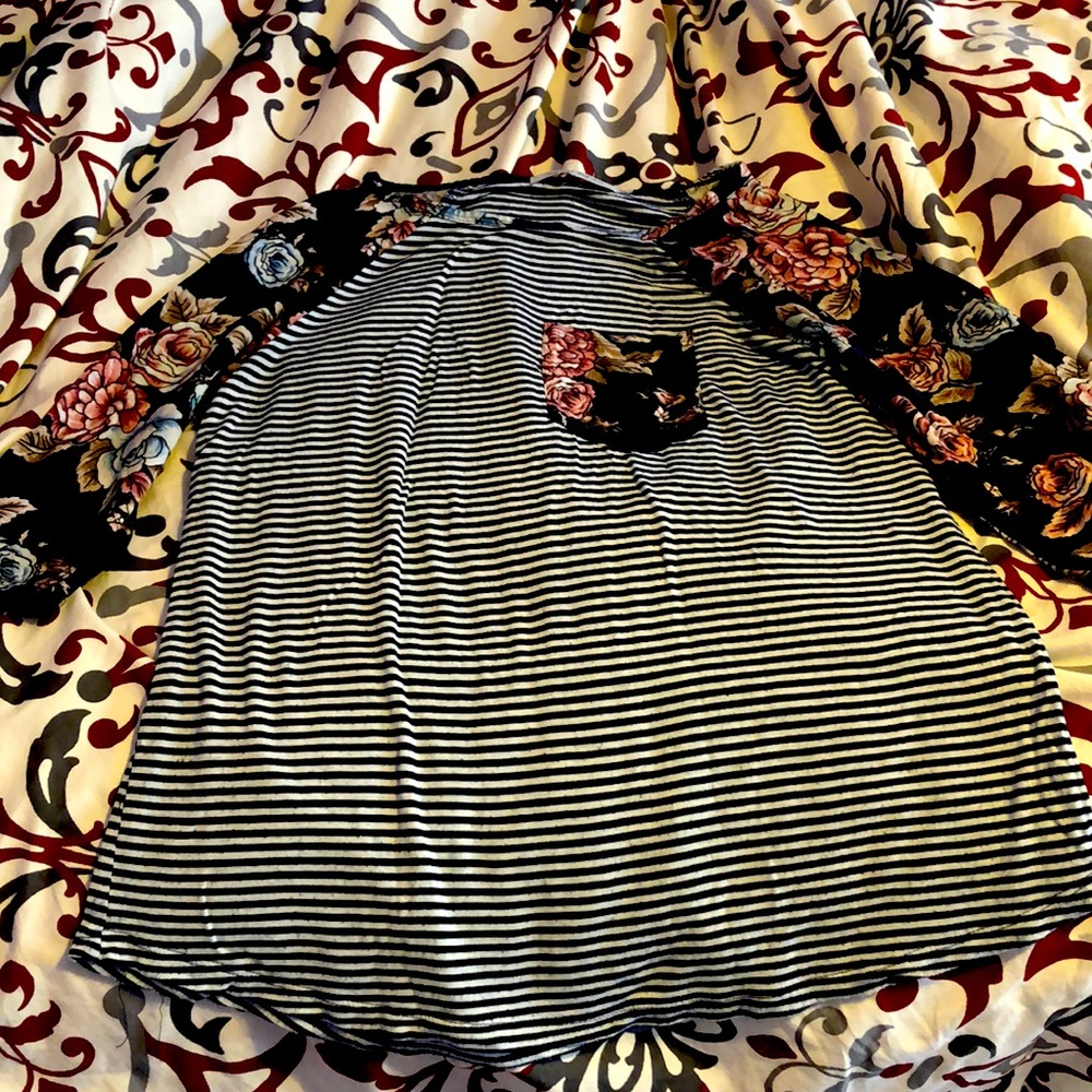 Blue Striped Lynn Ryan Tee